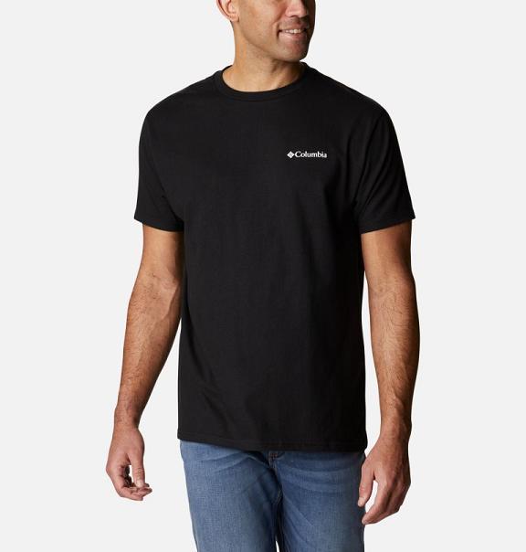 Columbia Eternal T-Shirt Black For Men's NZ73164 New Zealand